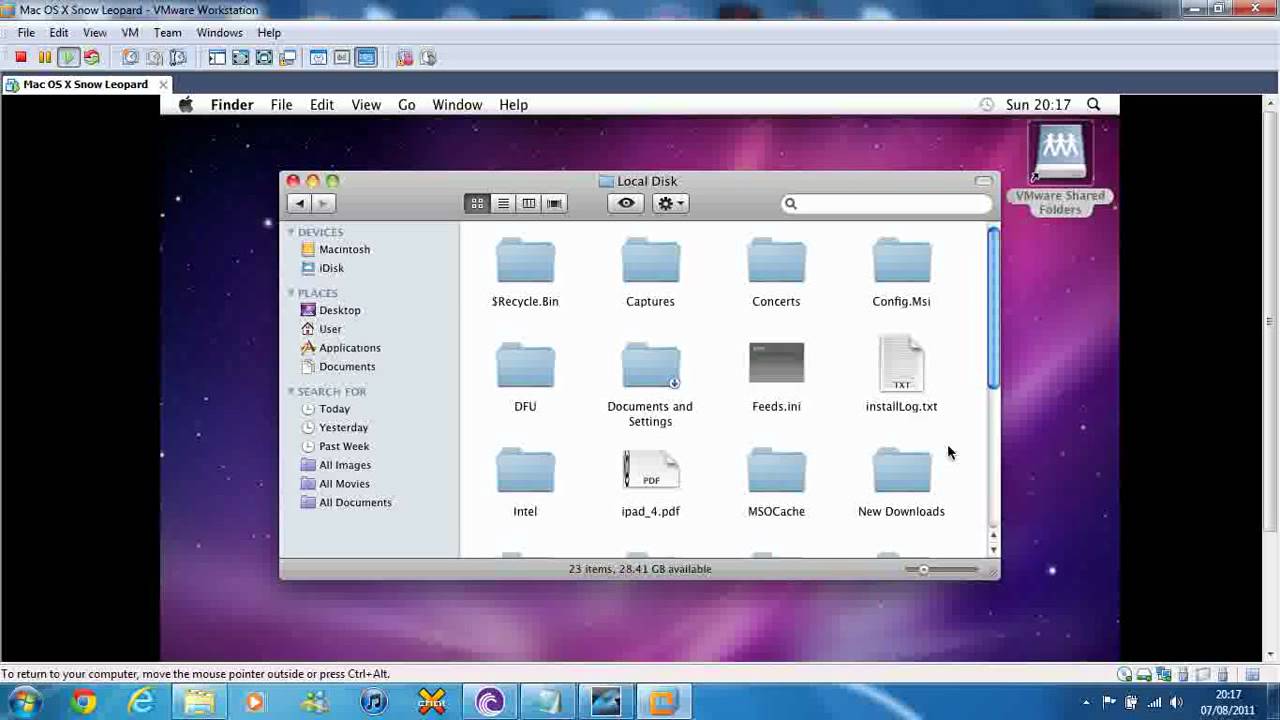 Mac 10.6.8 software